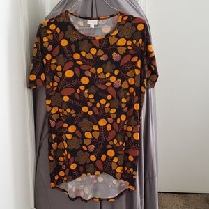 Lularoe Irma Tunic size XXS fall patterned